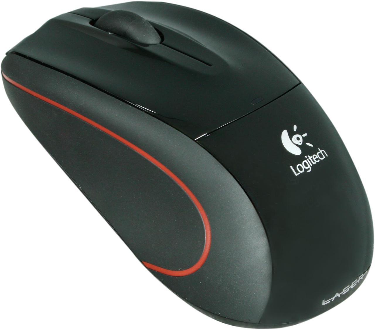 Logitech Wireless Mouse M505 (910-001321) Black 3 Buttons Tilt Wheel USB RF Wireless Laser Mouse