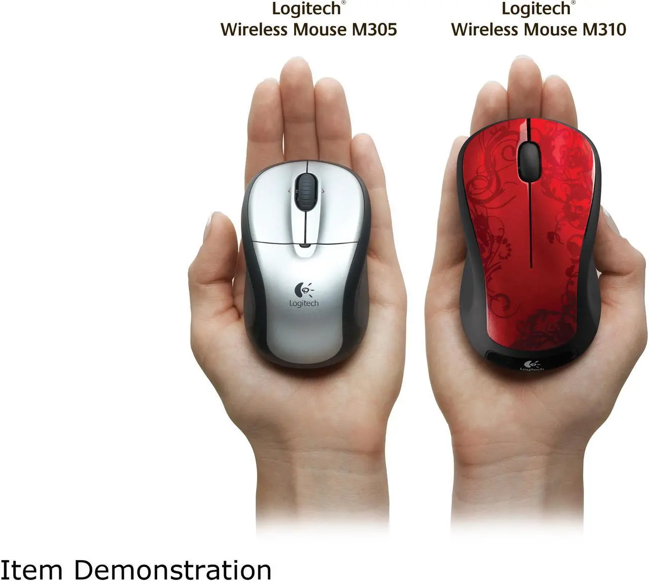 Alt view image 6 of 7 - Logitech Wireless Mouse M310 (910-001920) Red Tendrils 3 Buttons 1 x Wheel USB RF Wireless Laser Mouse