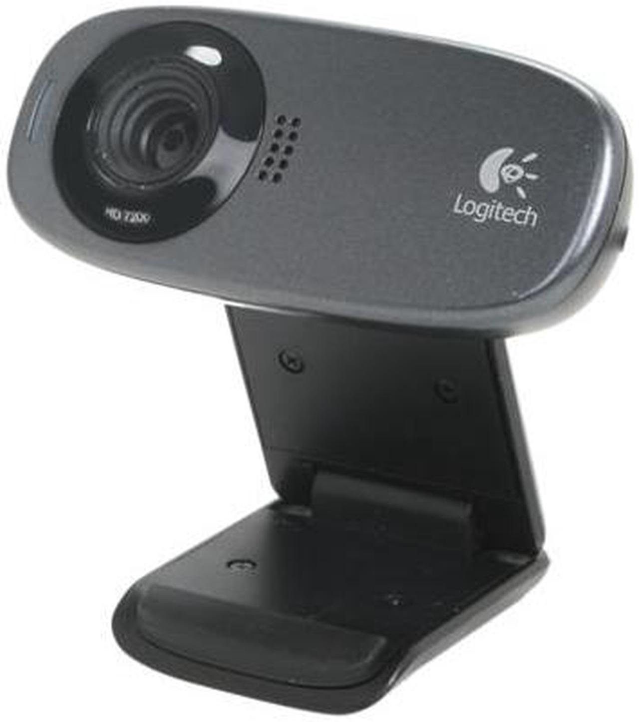 Logitech C310 HD Webcam, HD 720p/30fps, Widescreen HD Video Calling, HD Light Correction, Noise-Reducing Mic, For Skype, FaceTime, Hangouts, WebEx, PC/Mac/Laptop/Macbook/Tablet - Black