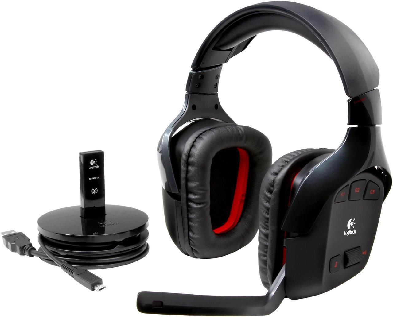 Main image of Logitech Wireless Gaming Headset G930 with 7.1 Surround Sound, Wireless Headphones with Microphone