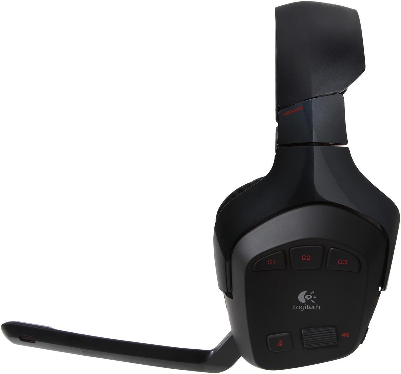 Alt view image 3 of 7 - Logitech Wireless Gaming Headset G930 with 7.1 Surround Sound, Wireless Headphones with Microphone