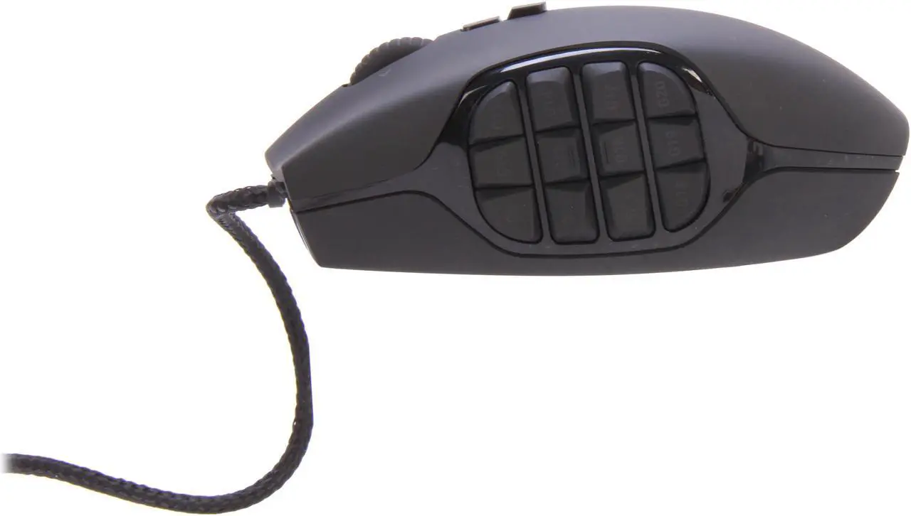 Alt view image 3 of 6 - Logitech Recertified 910-002864 G600 MMO Gaming Mouse  Black 20 Buttons Tilt Wheel USB Wired Laser 8200 dpi Mouse
