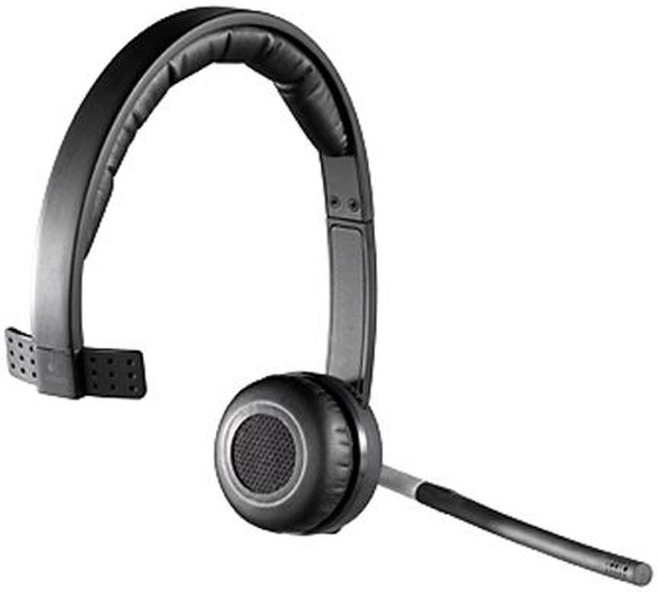 Alt view image 2 of 7 - Logitech Wireless Headset H820e Single-Ear Mono Business Headset - Black