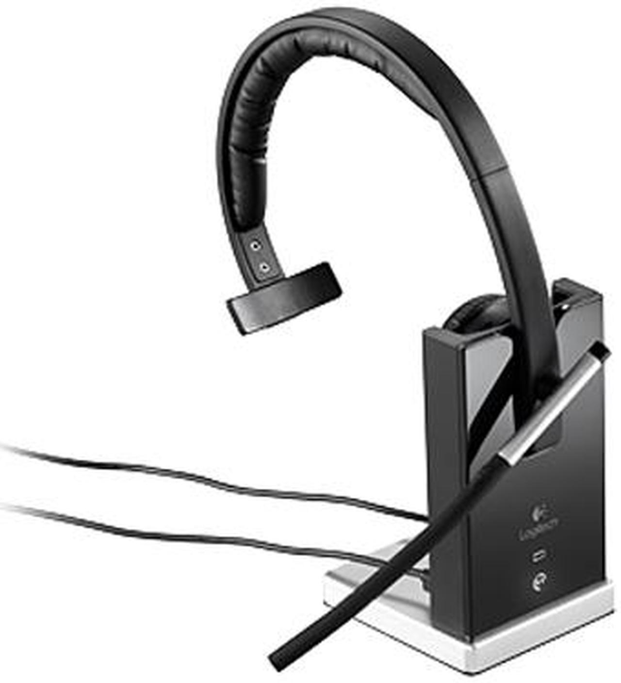 Alt view image 5 of 7 - Logitech Wireless Headset H820e Single-Ear Mono Business Headset - Black