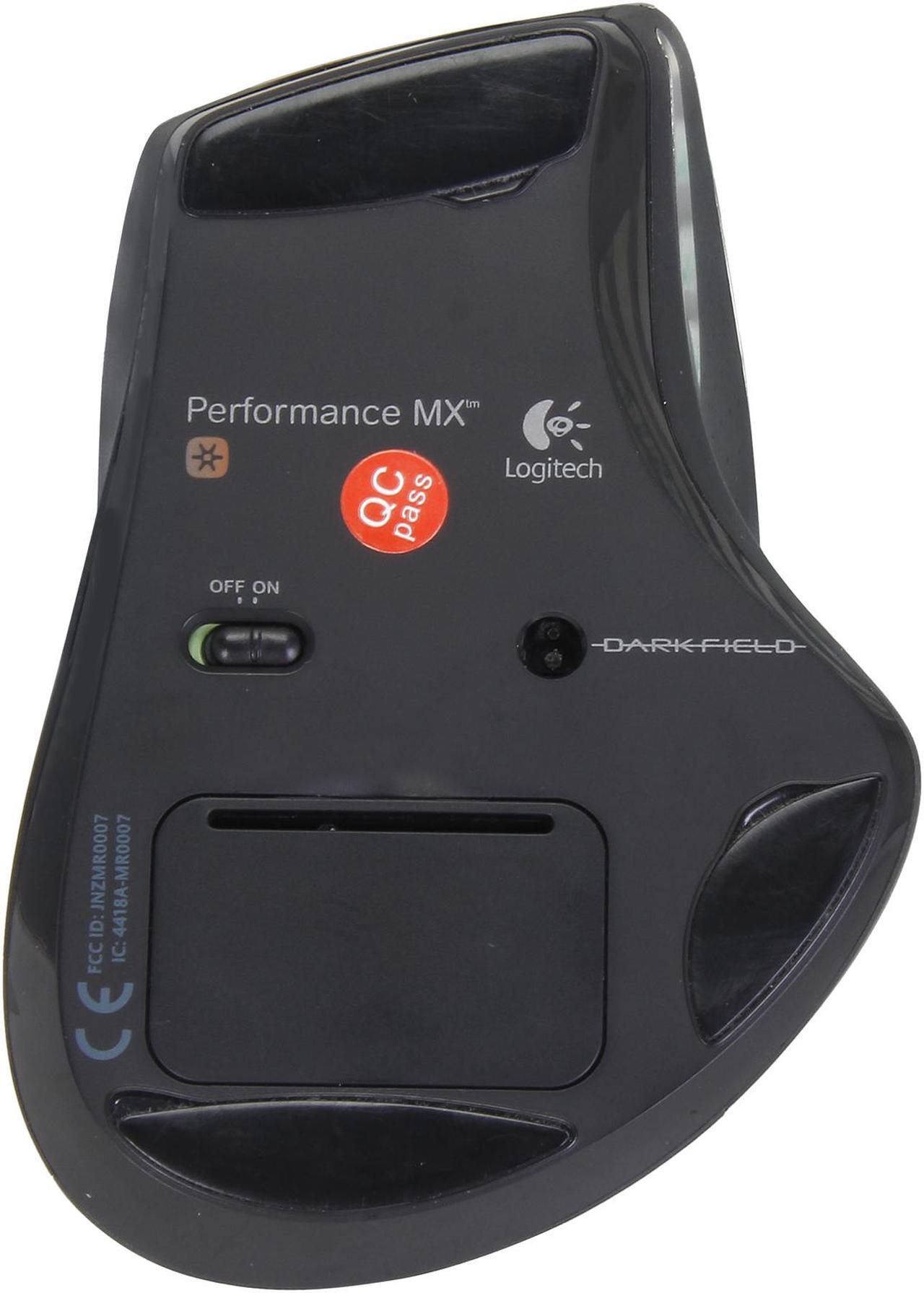Alt view image 4 of 4 - Logitech Recertified 910-001105 Performance Mouse MX Black Tilt Wheel USB RF Wireless Laser Mouse