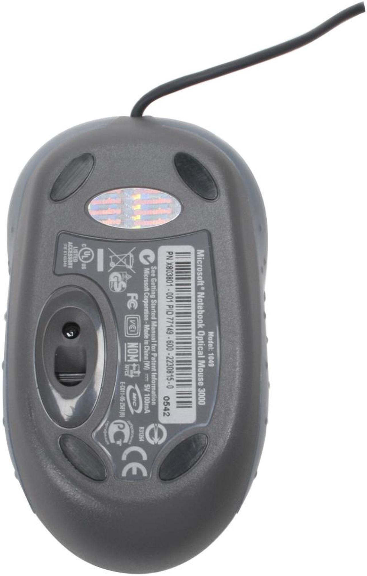 Alt view image 12 of 12 - Microsoft Notebook Optical Mouse 3000 - USB - OEM