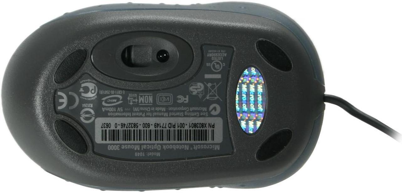 Alt view image 6 of 12 - Microsoft Notebook Optical Mouse 3000 - USB - OEM