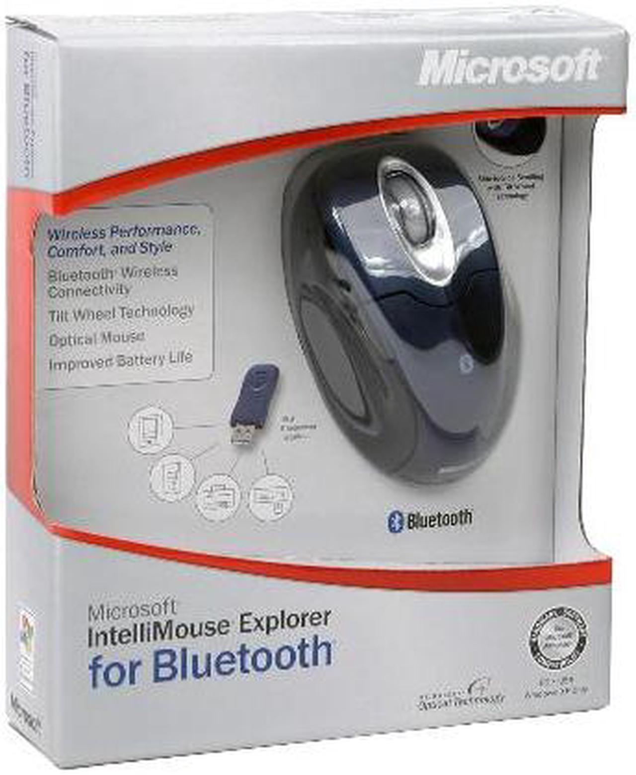 Alt view image 5 of 5 - Microsoft IntelliMouse Explorer for Bluetooth M60-00006 Blue 5 Buttons Tilt Wheel Bluetooth Wireless Optical Mouse