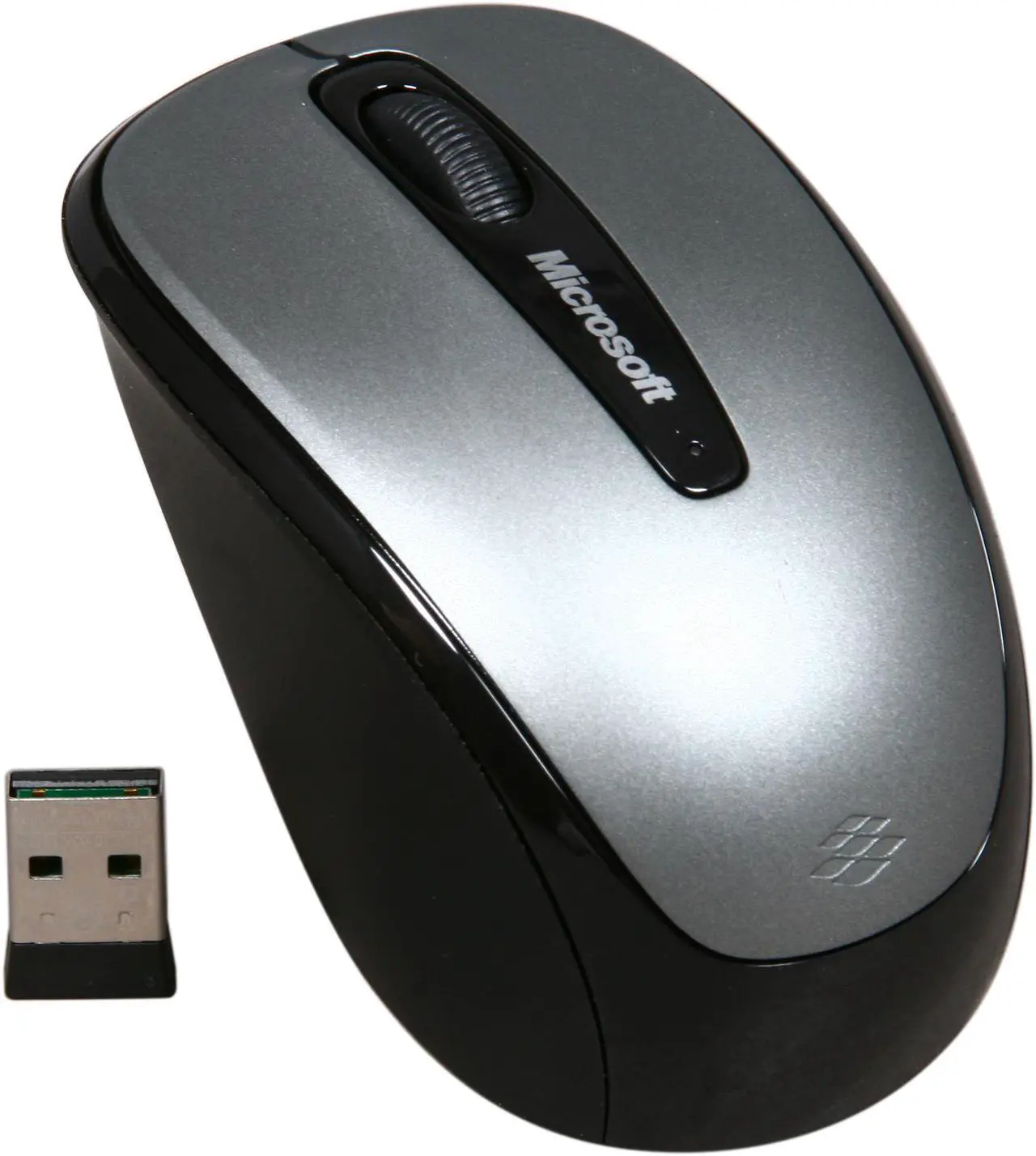 Main image of Microsoft Wireless Mobile Mouse 3500 - Loch Ness Gray. Comfortable Design, Right/Left Hand Use, Wireless, USB 2.0 with Nano Transceiver for PC/Laptop/Desktop, Works with for Mac/Windows Computers