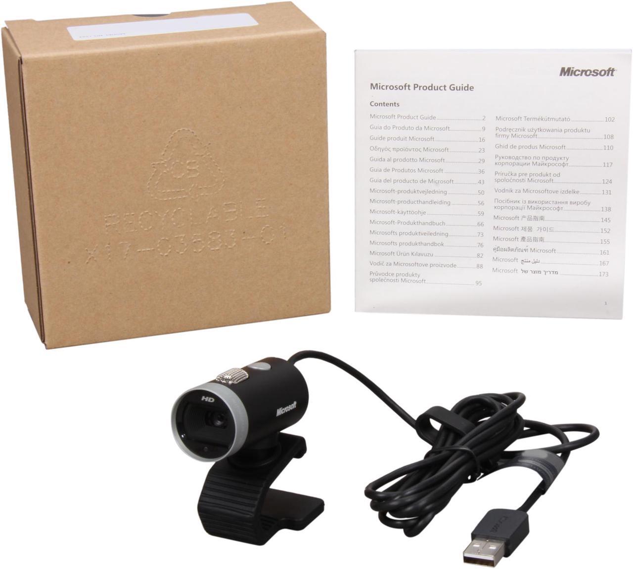 Alt view image 6 of 6 - Microsoft LifeCam Cinema 720p HD Webcam for Business - Black