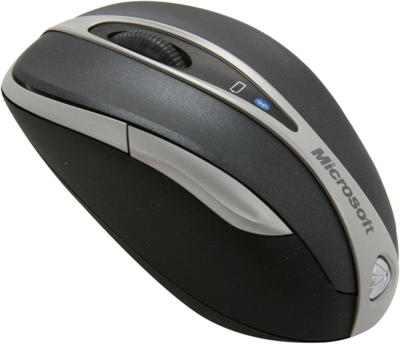 Main image of Microsoft Bluetooth Notebook Mouse 5000 for Business Silver/ Black 4 Buttons 1 x Wheel  Laser 1000 dpi