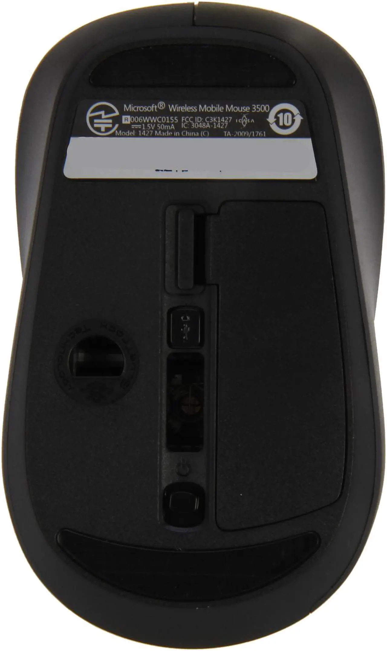 Alt view image 4 of 5 - Microsoft GMF-00176 White Wireless Mobile 3500 Mouse - BlueTrack - Wireless - Radio Frequency - USB - 1000 dpi - Scroll Wheel - 3 Button(s) - Symmetrical
