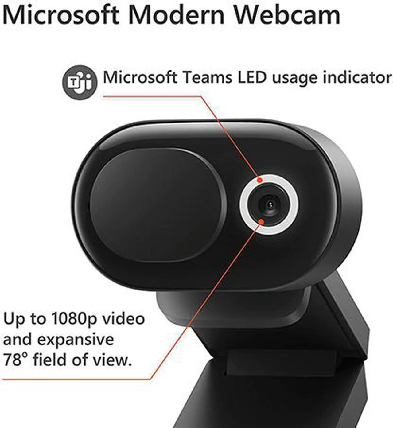 Alt view image 6 of 7 - Microsoft Modern Webcam