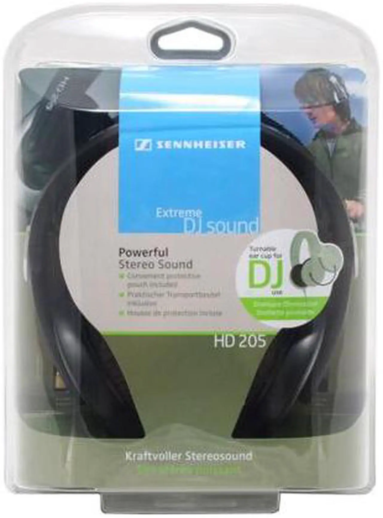 Alt view image 2 of 2 - Sennheiser HD205 3.5mm/ 6.3mm Connector Supra-aural Headphones and Accessories