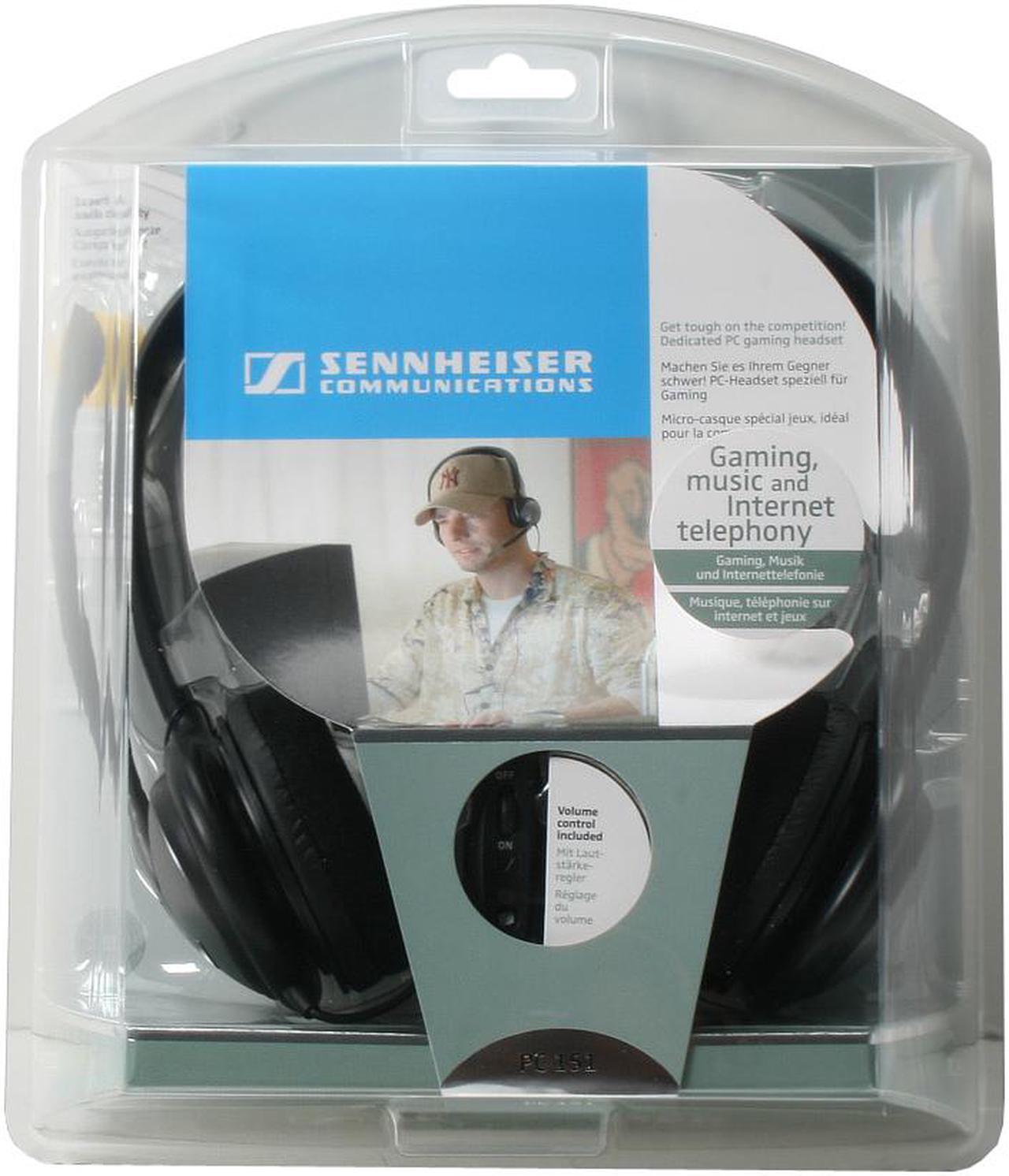 Alt view image 4 of 4 - SENNHEISER PC151 3.5mm Connector Binaural Headset