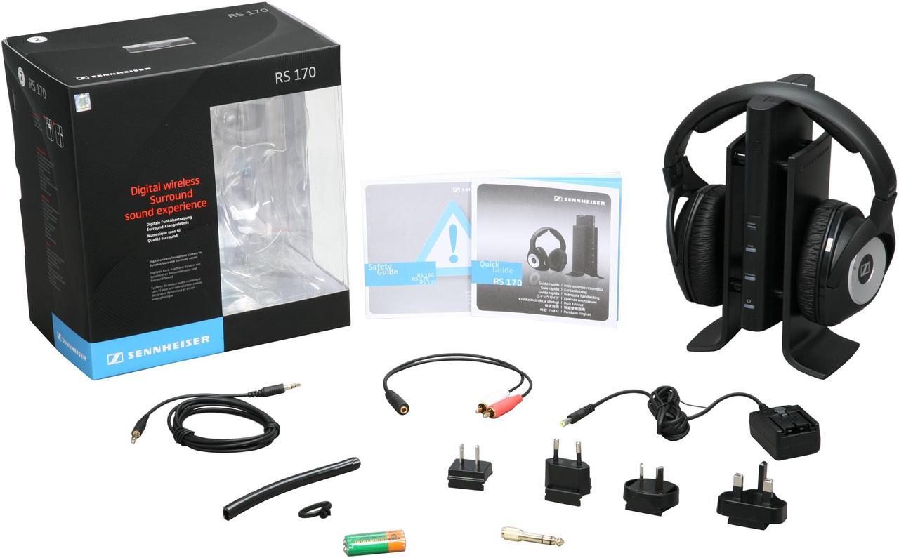 Alt view image 8 of 8 - Sennheiser - Wireless Stereo Surround Sound Headphones w/ transmitter (RS 170)