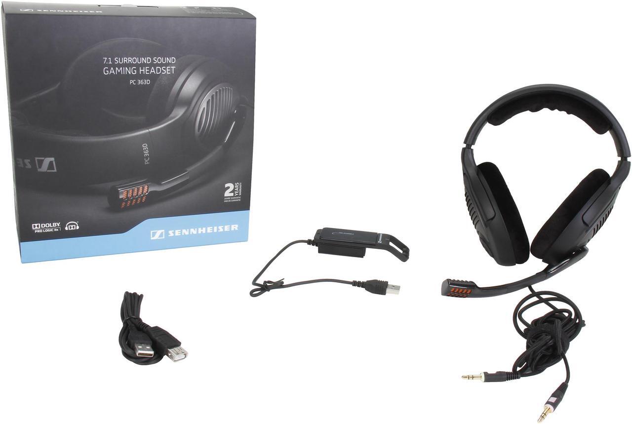 Alt view image 6 of 6 - SENNHEISER PC 363D 2 x 3.5mm Connector Circumaural Headset - Black