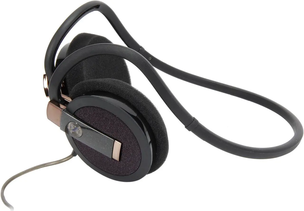 Alt view image 3 of 5 - Sennheiser Black PMX95 3.5mm Connector Supra-aural Behind-the-Neck Headphones