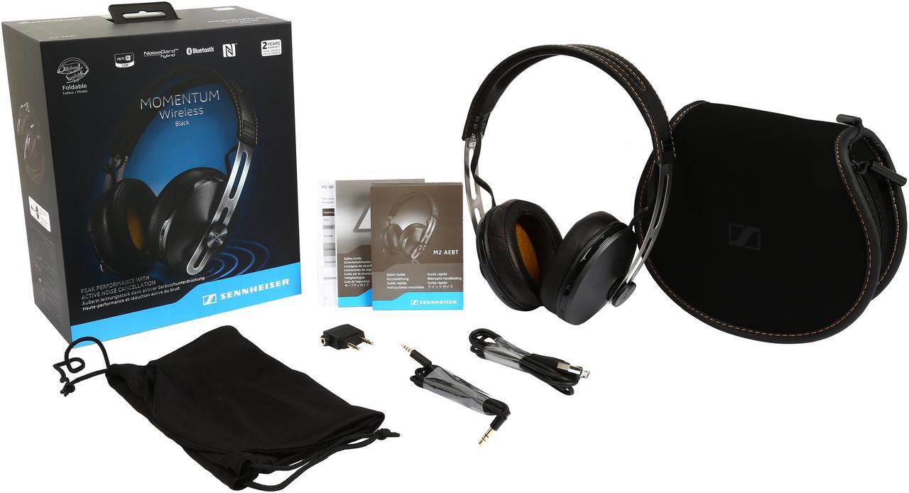 Alt view image 9 of 8 - Sennheiser Momentum Bluetooth Around-Ear Headphone-Black