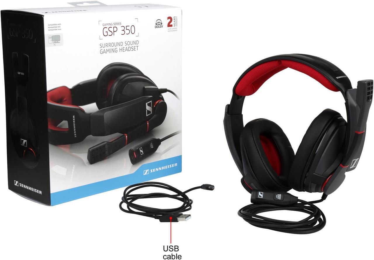 Alt view image 8 of 7 - Sennheiser GSP 350 Surround Sound PC Gaming Headset