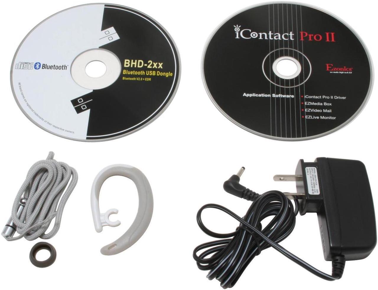 Alt view image 10 of 11 - Ezonics iContact Pro II 0.32 MP Effective Pixels 640 x 480 30fps USB Interface WebCam with Bluetooth Wireless Headset and PC Dongle