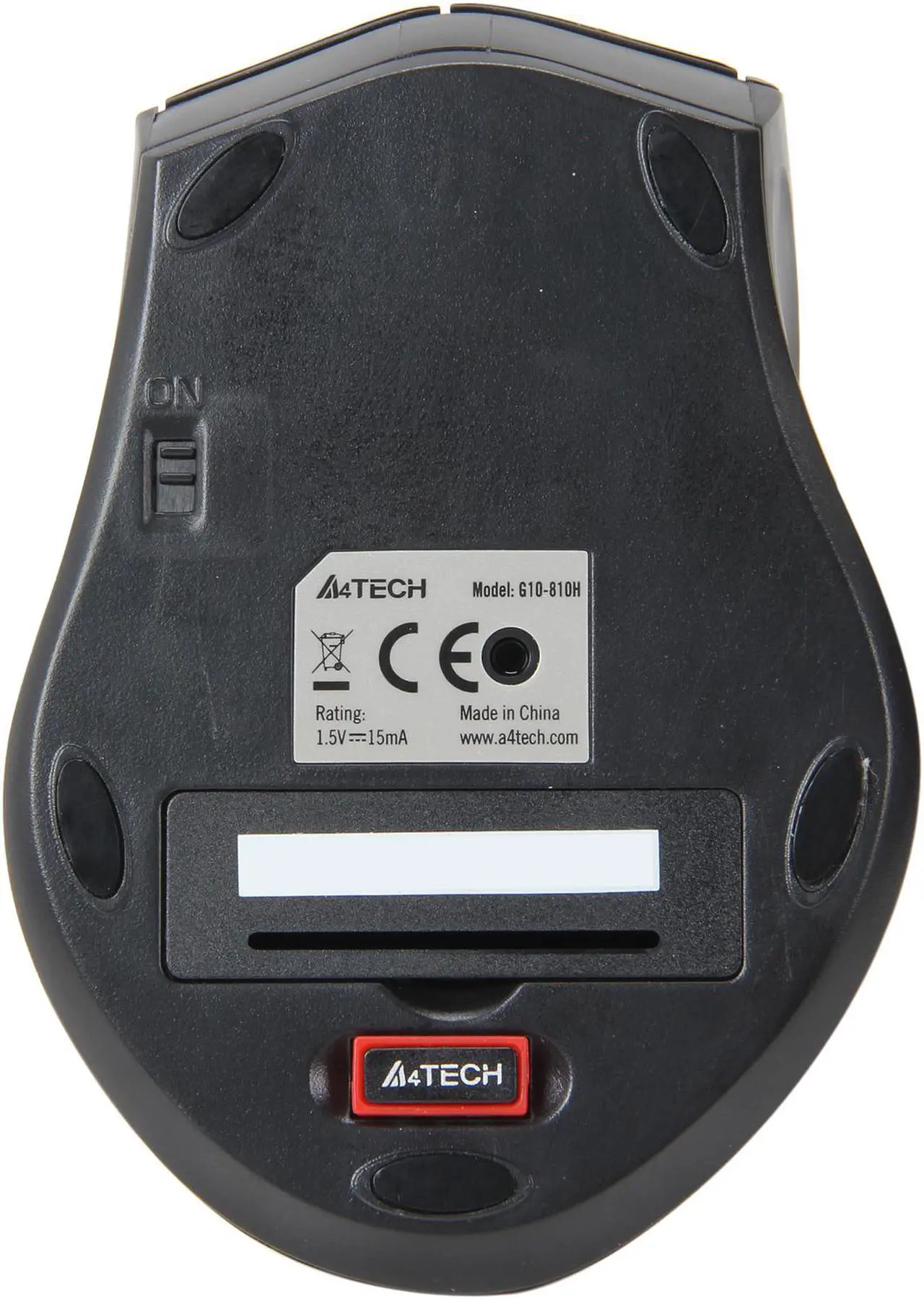 Alt view image 3 of 4 - A4Tech G10-810H Black 7 Buttons 1 x Wheel USB RF Wireless Optical PPO Multi Mode Mouse