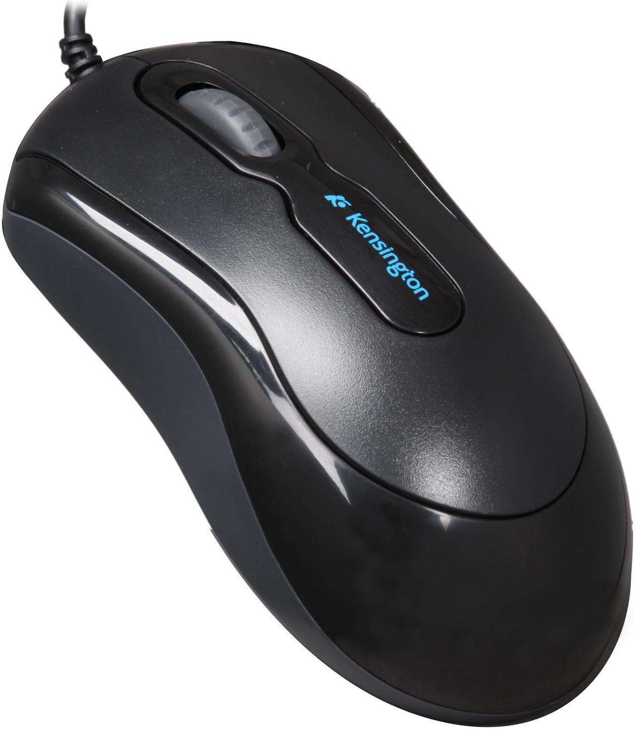 Kensington K72356US Black 3 Buttons 1 x Wheel USB Wired Optical Mouse