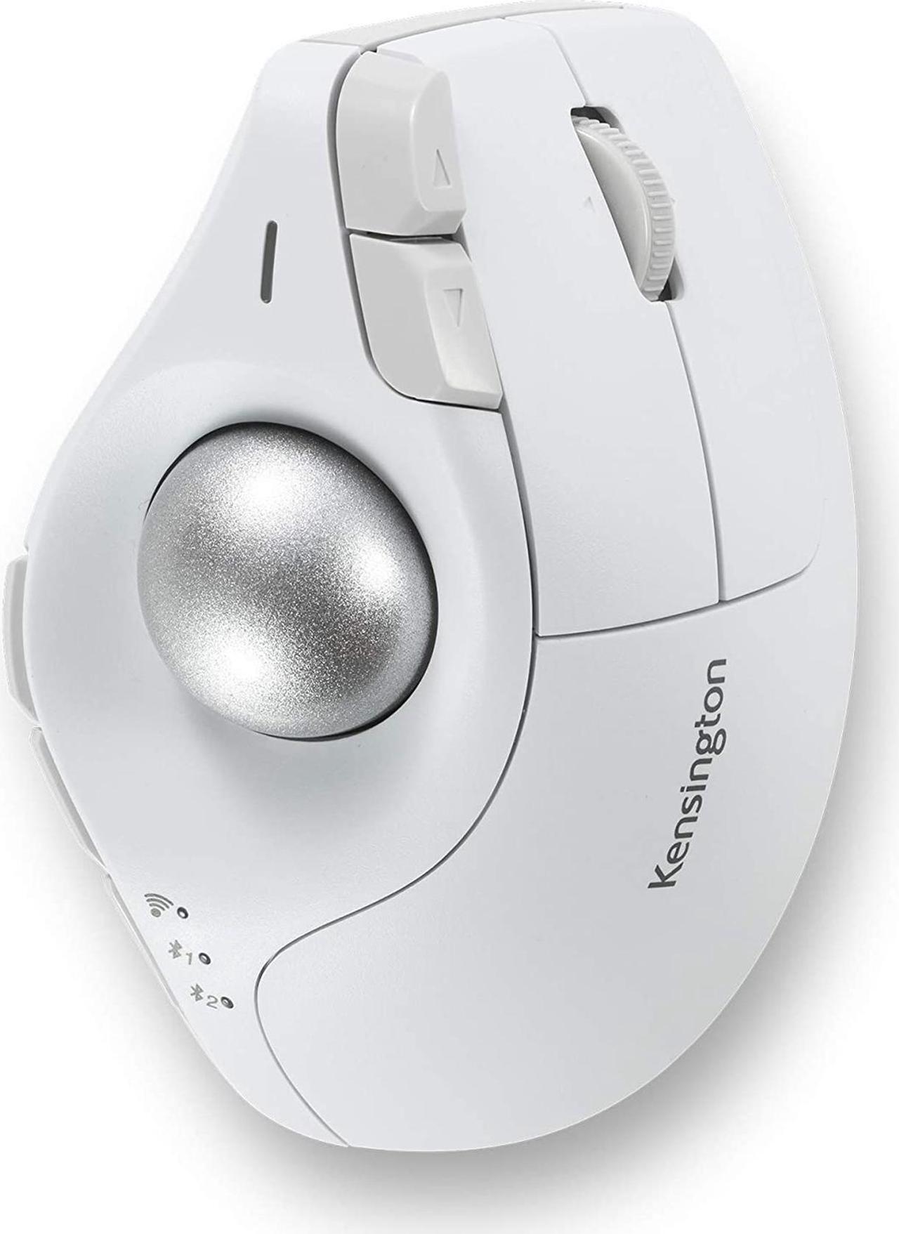 Main image of Kensington Pro Fit Ergo Vertical Wireless Trackball - White (K75263WW)