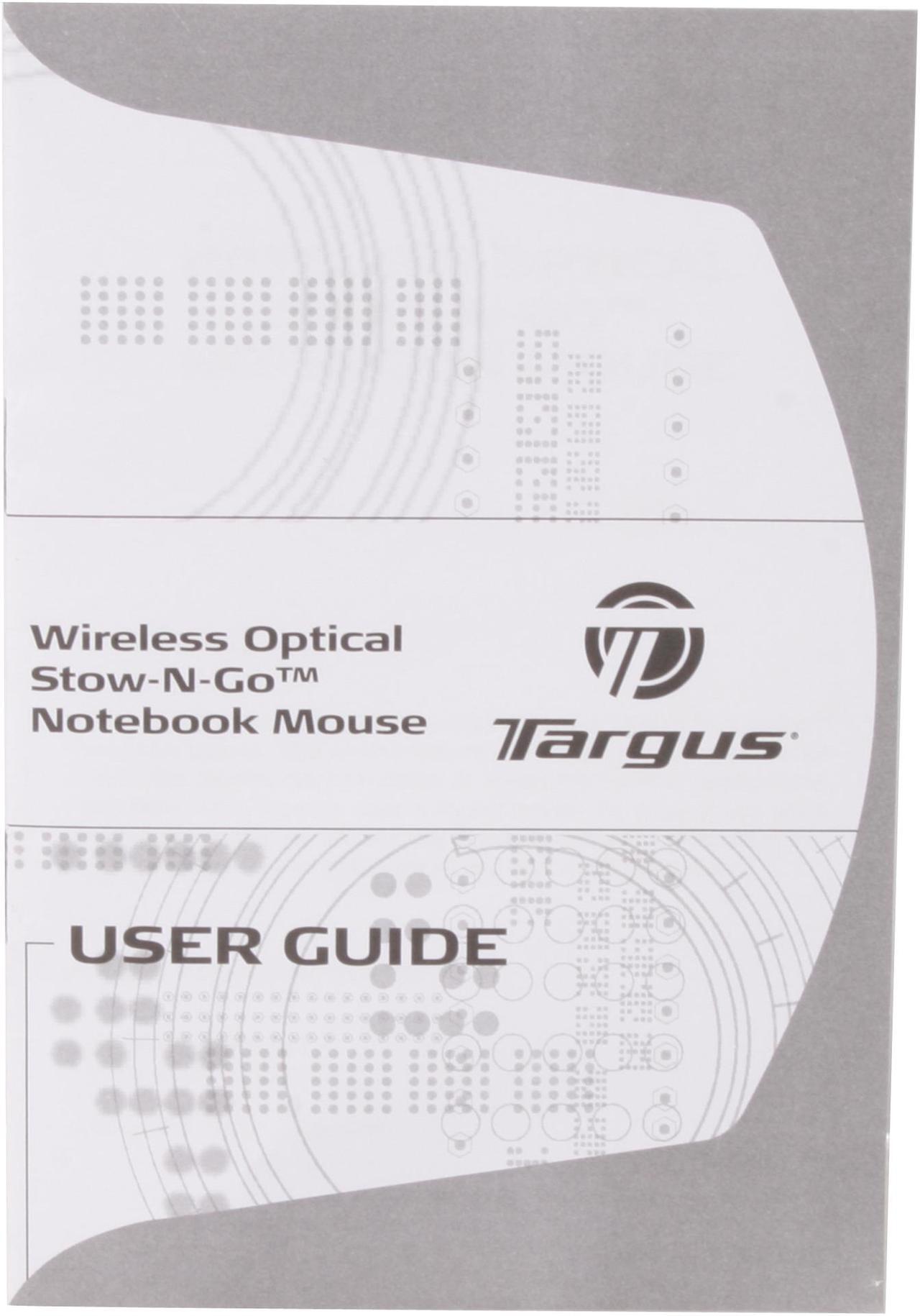 Alt view image 9 of 10 - Targus AMW25US Silver/Black 4 Buttons 1 x Wheel Wireless Optical Stow-N-Go Notebook Mouse
