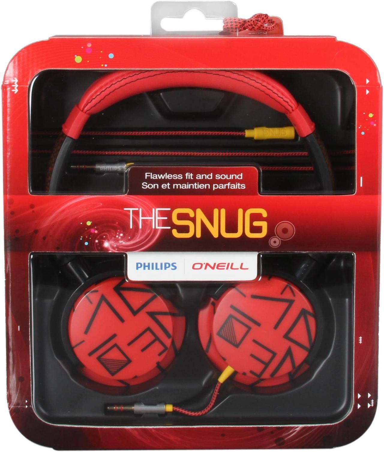 Alt view image 7 of 7 - PHILIPS O'Neill SHO8803/28 3.5 mm Stereo Connector Circumaural THE SNUG Headband Headphone