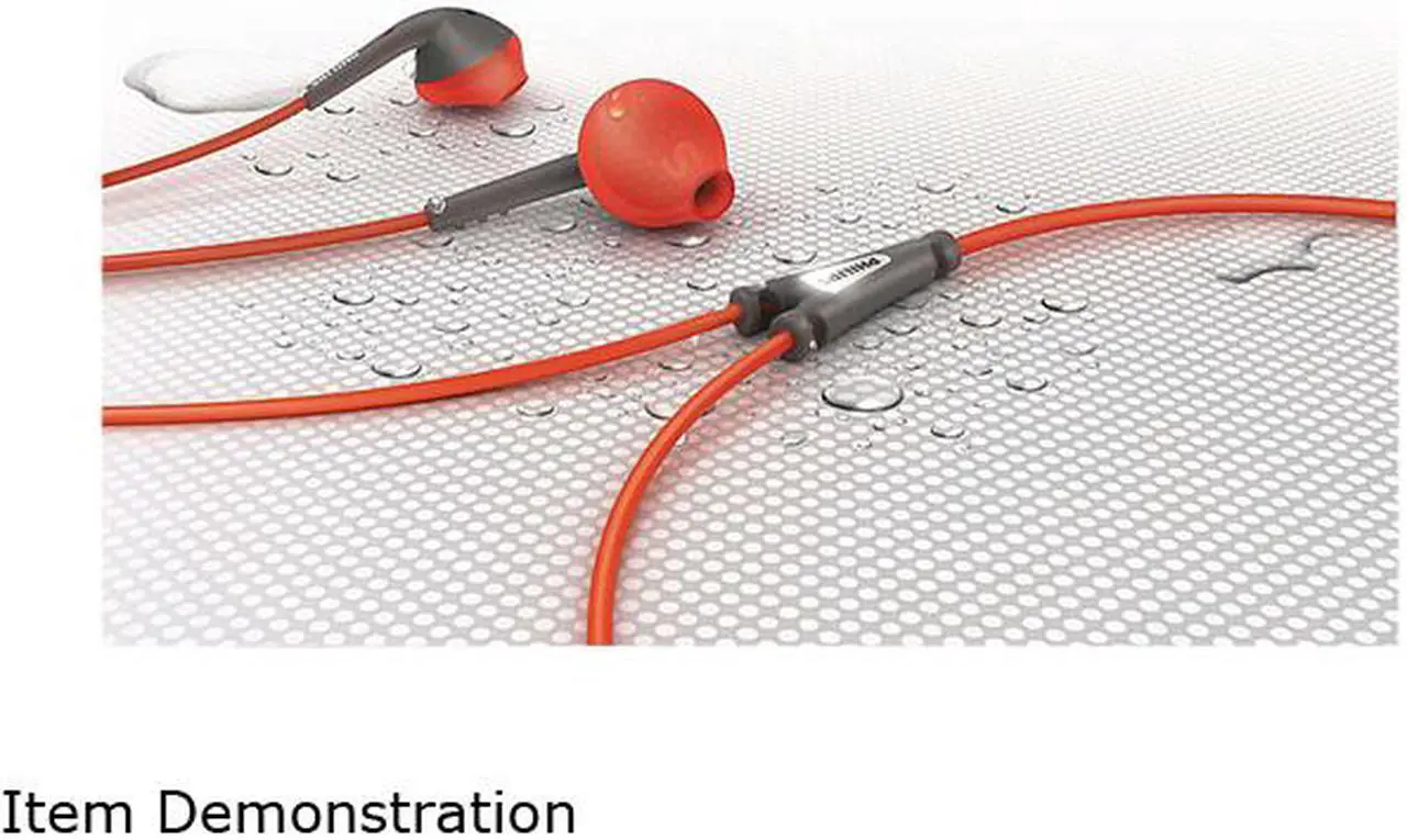 Alt view image 4 of 5 - Philips ActionFit Sports in-ear headphones - Orange&Grey