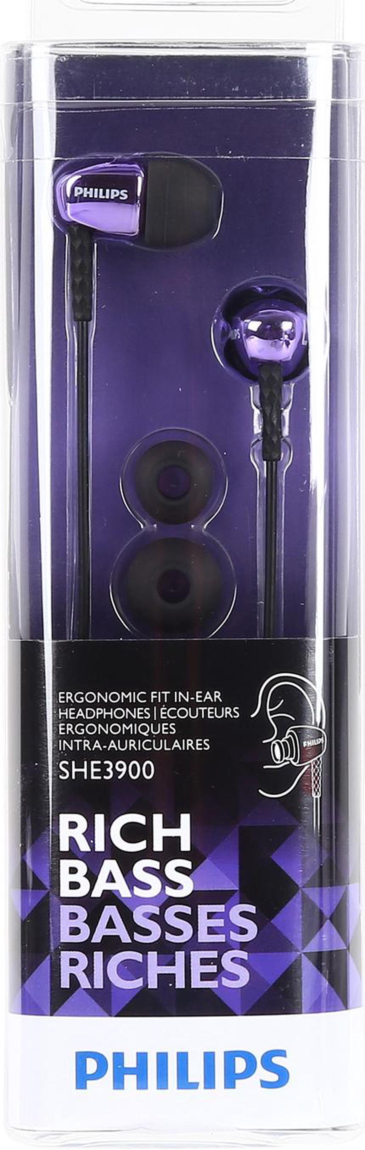 Alt view image 5 of 5 - Philips SHE3900 In-ear Headphone - Purple