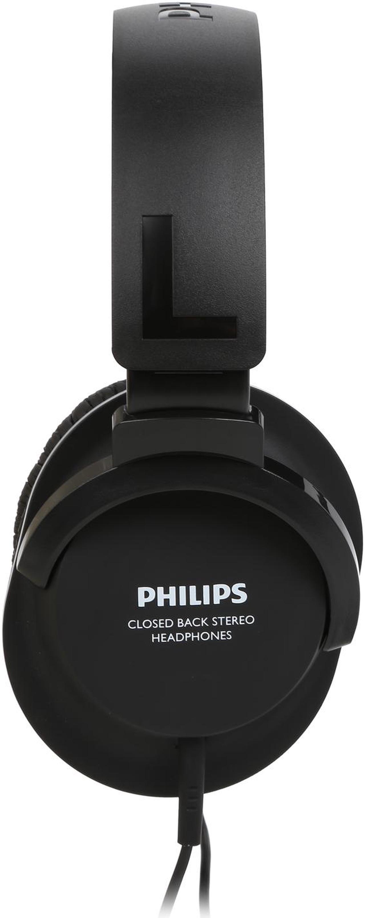 Alt view image 4 of 6 - Philips Extra Bass Hifi Stereo Over-the-Ear Headphone - Black