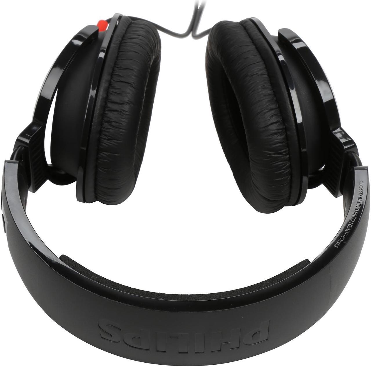 Alt view image 6 of 6 - Philips Extra Bass Hifi Stereo Over-the-Ear Headphone - Black