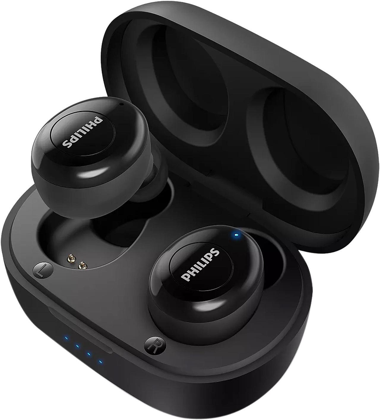 Main image of PHILIPS In-Ear True Wireless Voice Assistant Headphones - Black