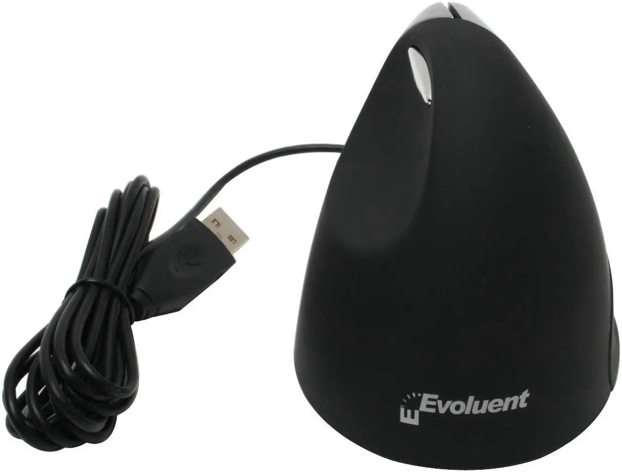Alt view image 5 of 8 - Evoluent VM3R2-RSB Silver/Black 5 Buttons 1 x Wheel USB Wired Optical VerticalMouse 3 Rev 2 - OEM