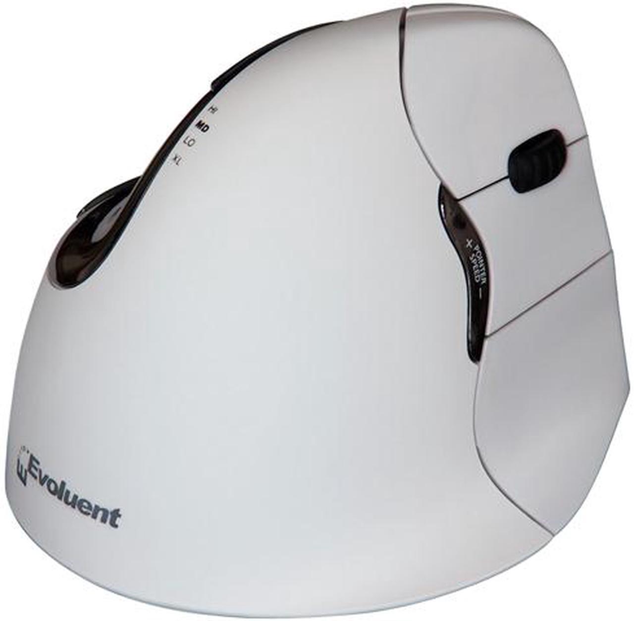 Main image of Evoluent VerticalMouse 4 Right VM4RB Black Bluetooth Wireless Optical Mouse