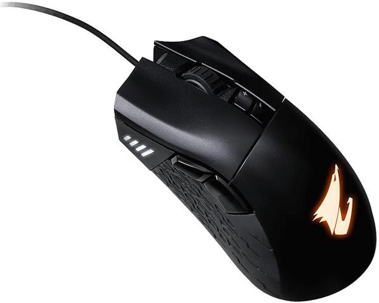 GIGABYTE AORUS M3 GM-AORUS M3 Black 1 x Wheel USB Wired Optical 6400 dpi Gaming Mouse