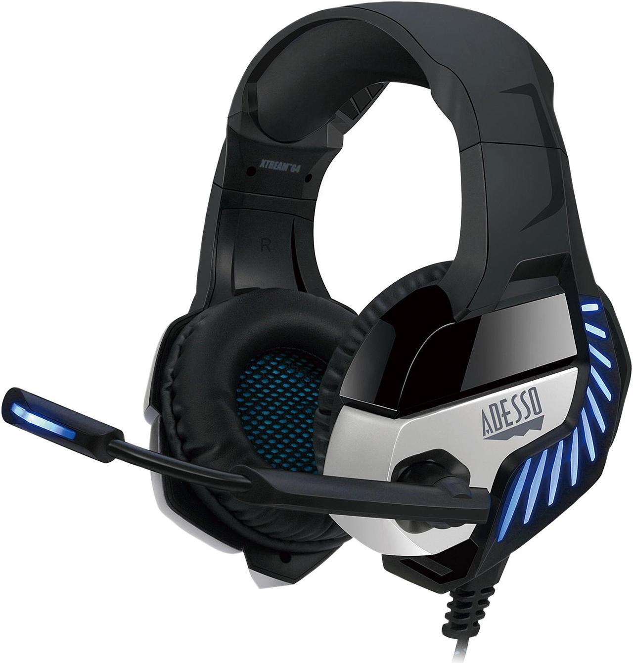 Adesso Virtual 7.1 Surround Sound Gaming Headphone/Headset with Vibration