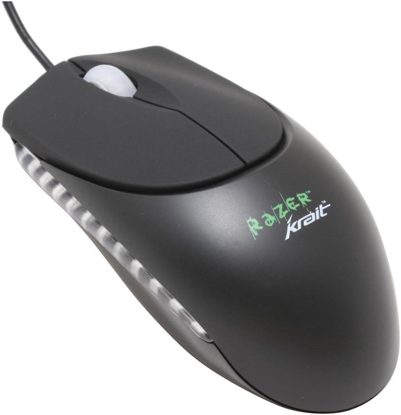 Main image of RAZER KRAIT RZ01-00110100 Black 3 Buttons 1 x Wheel USB Wired Optical Mouse