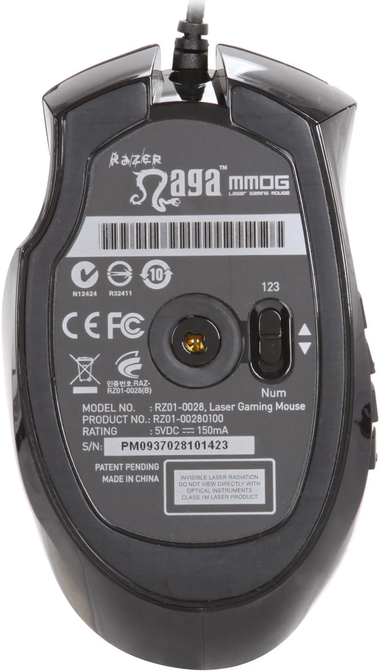 Alt view image 4 of 5 - RAZER Naga Massively Multiplayer Online Gaming Mouse