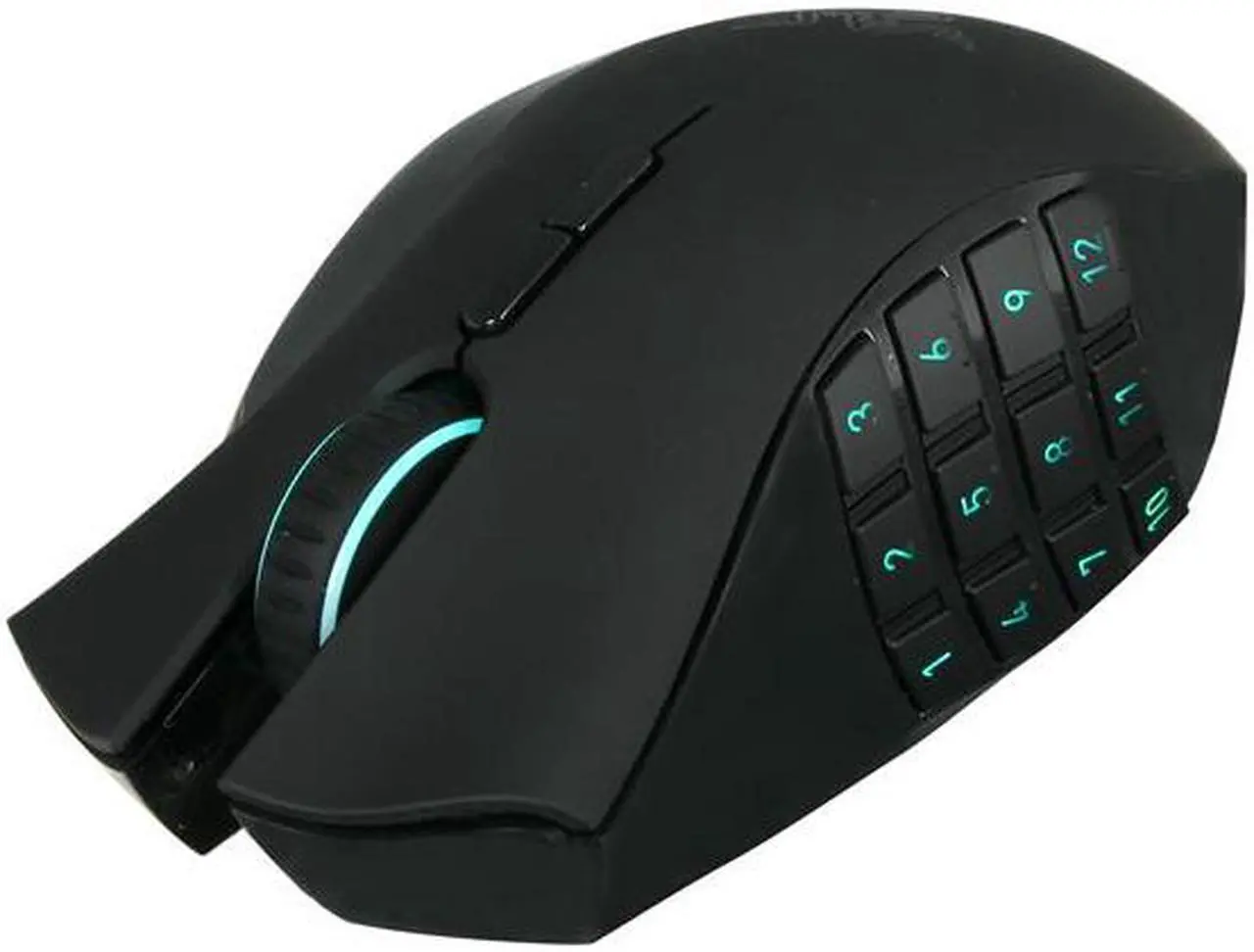 Alt view image 3 of 11 - Razer Naga Epic Rechargable Wireless MMO PC Gaming Mouse