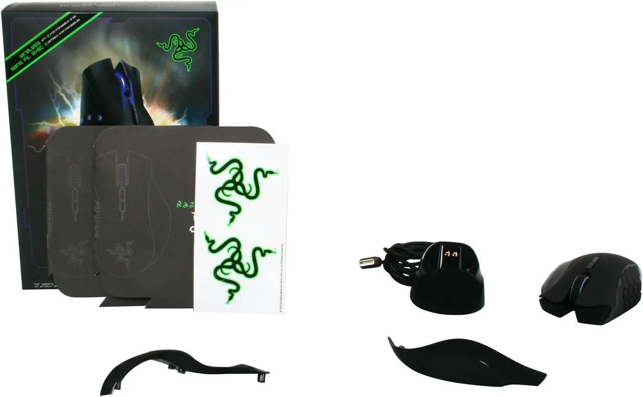 Alt view image 11 of 11 - Razer Naga Epic Rechargable Wireless MMO PC Gaming Mouse