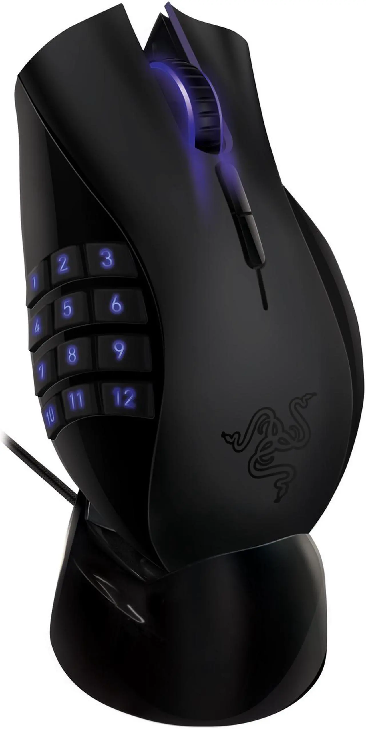 Alt view image 10 of 11 - Razer Naga Epic Rechargable Wireless MMO PC Gaming Mouse