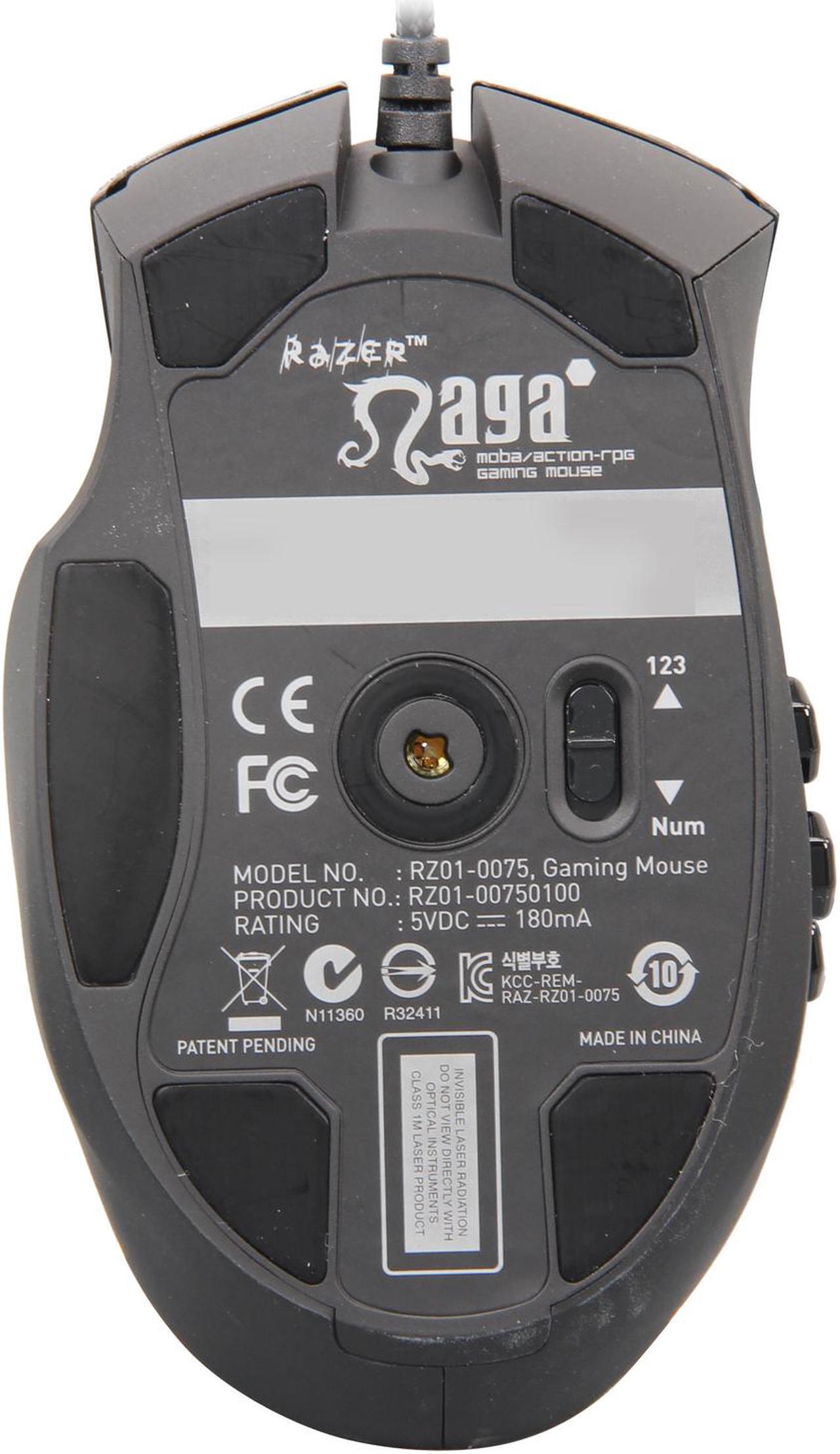 Alt view image 5 of 6 - RAZER Naga Hex Wired USB Gaming Mouse - Green