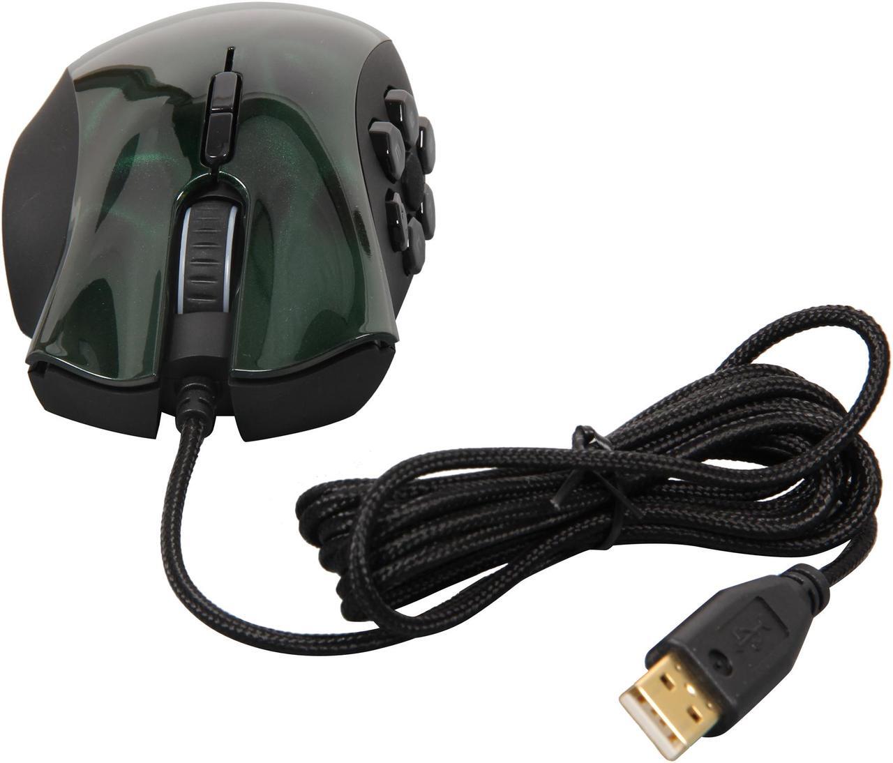 Alt view image 6 of 6 - RAZER Naga Hex Wired USB Gaming Mouse - Green