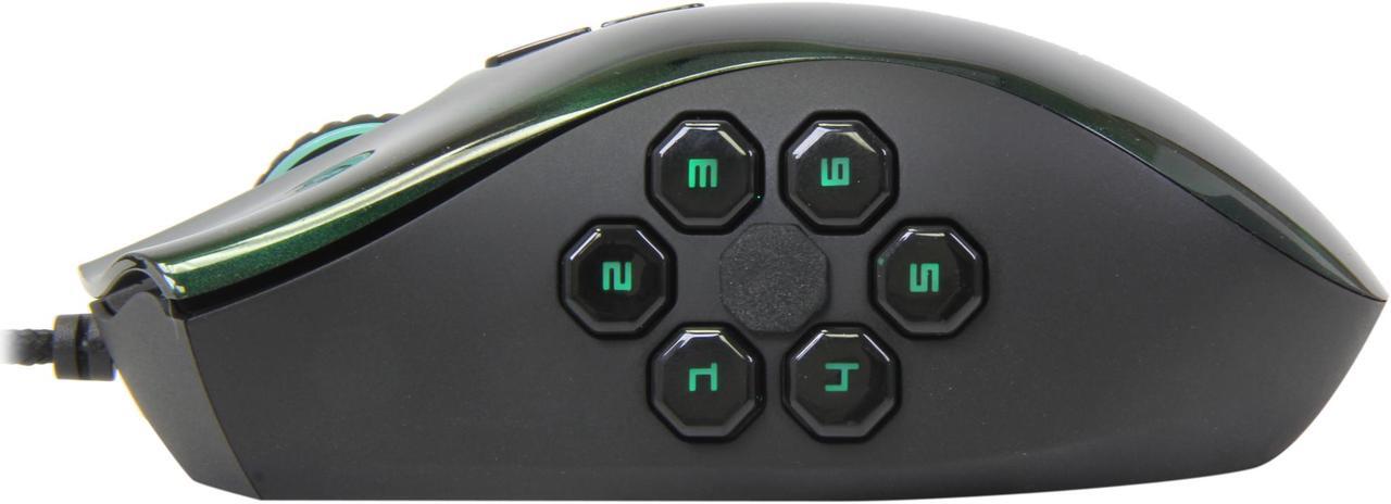 Alt view image 4 of 6 - RAZER Naga Hex Wired USB Gaming Mouse - Green