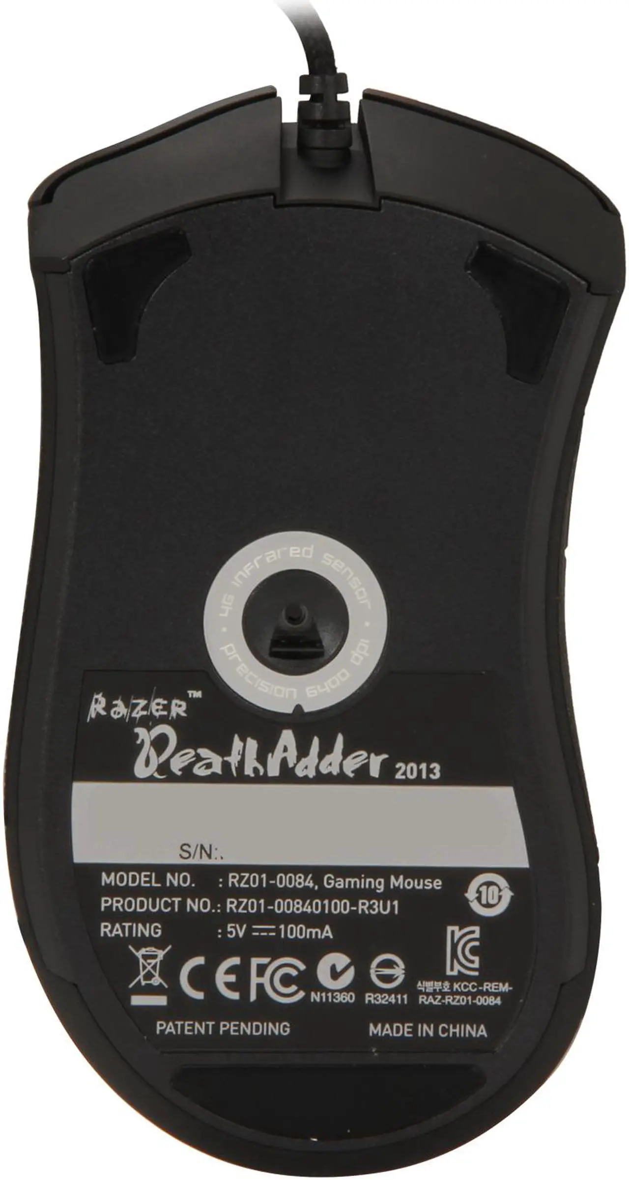 Alt view image 3 of 4 - Razer DeathAdder Ergonomic PC Gaming Mouse