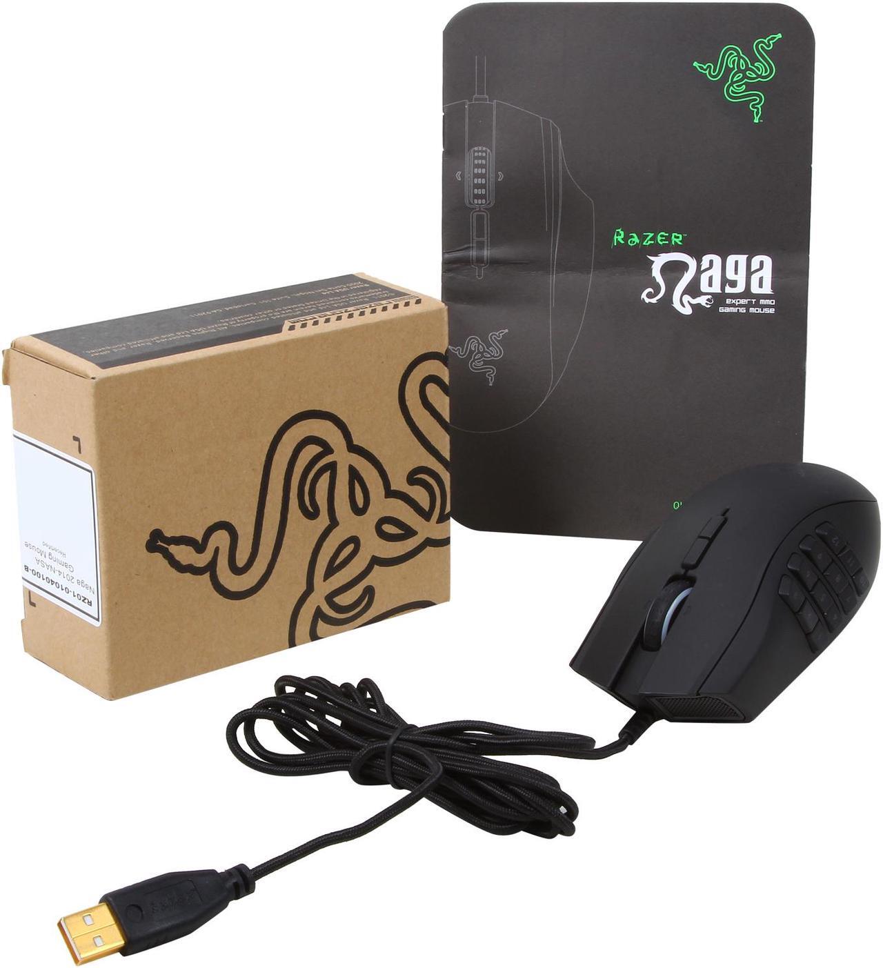 Alt view image 5 of 5 - RAZER Naga 2014 Black 19 Buttons Tilt Wheel USB Wired Laser Expert MMO Gaming Mouse