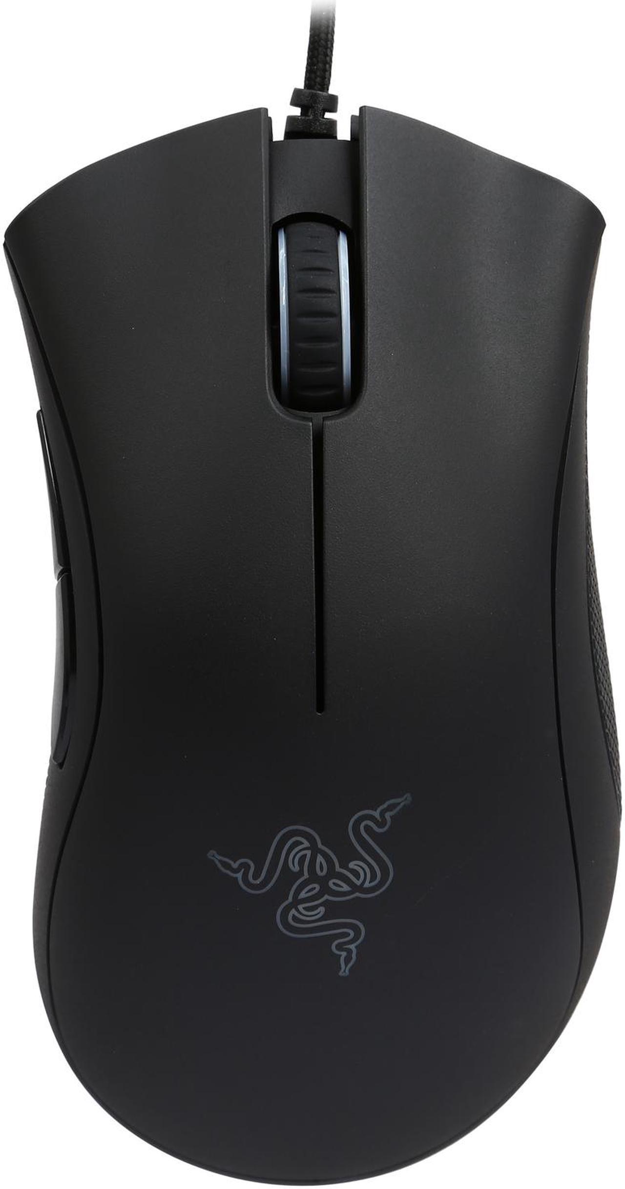 Alt view image 3 of 6 - RAZER DeathAdder Chroma RZ01-01210100 Black 1 x Wheel USB Wired Optical Multi-color Ergonomic Gaming Mouse